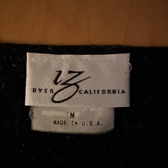 Byer California Charcoal Open Front Duster with Tie Closure - Picture 2 of 6